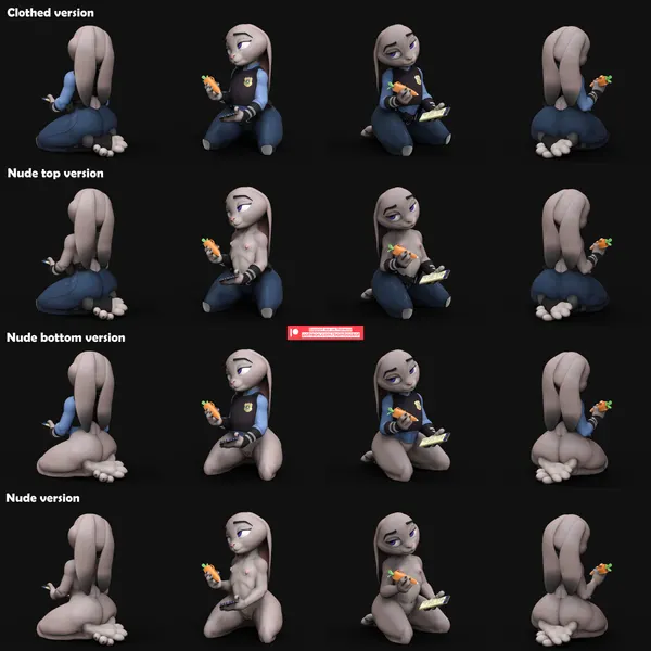 judy hopps (disney, zootopia) created by bambookat