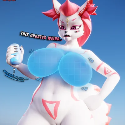 kimiko five-tails (epic games, fortnite) created by shachath3d