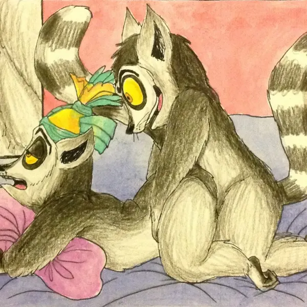 king julien (dreamworks, madagascar (series)) created by puku83