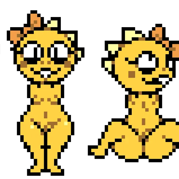 kitty (under(her)tail), monster kid (under(her)tail, undertale) created by moronicpixels, xenias98