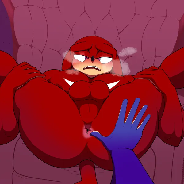knuckles the echidna, sonic the hedgehog (sega, snapchat) created by vesper thee bat