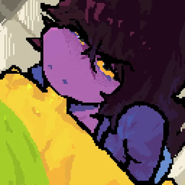 kris dreemurr, susie (deltarune) (deltarune, undertale (series)) created by yosnsfw