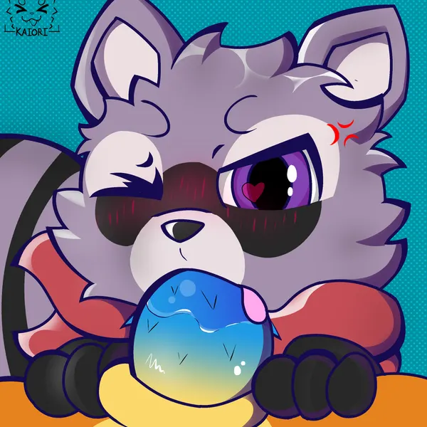 lloydford l. lion, rambley raccoon (indigo park) created by kaiori