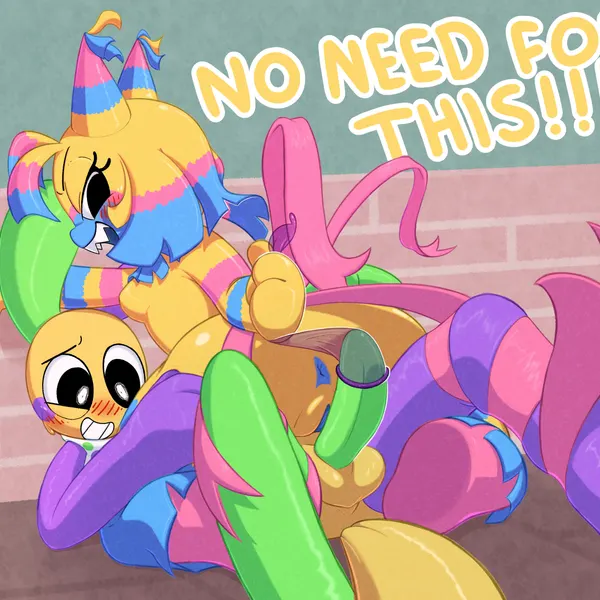 looey (dandy's world), yatta (dandy's world) (blushcrunch studio, dandy's world) created by four-pundo