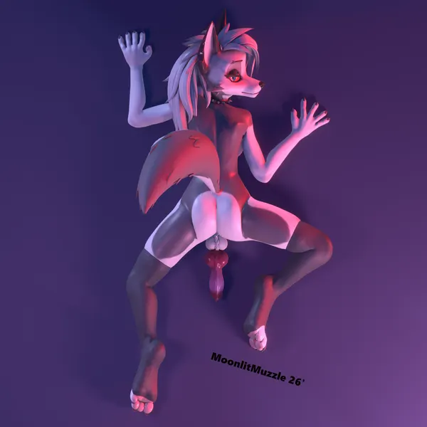 loona (helluva boss) (hellaverse, helluva boss) created by moonlitmuzzle