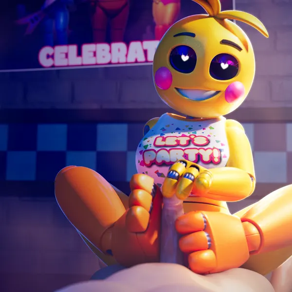 lovetaste chica, toy chica (fnaf) (five nights at freddy's, five nights at freddy's 2) created by ashleyorange