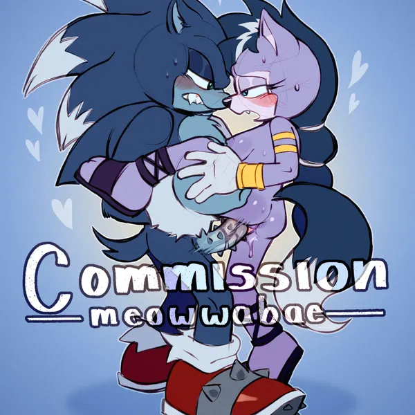 lupe the wolf, sonic the hedgehog, sonic the werehog (sega, sonic the hedgehog (series)) created by meowwabae