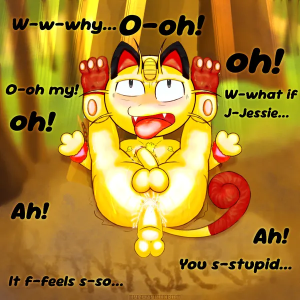 meowth (team rocket) (nintendo, pokemon) created by bananasecret