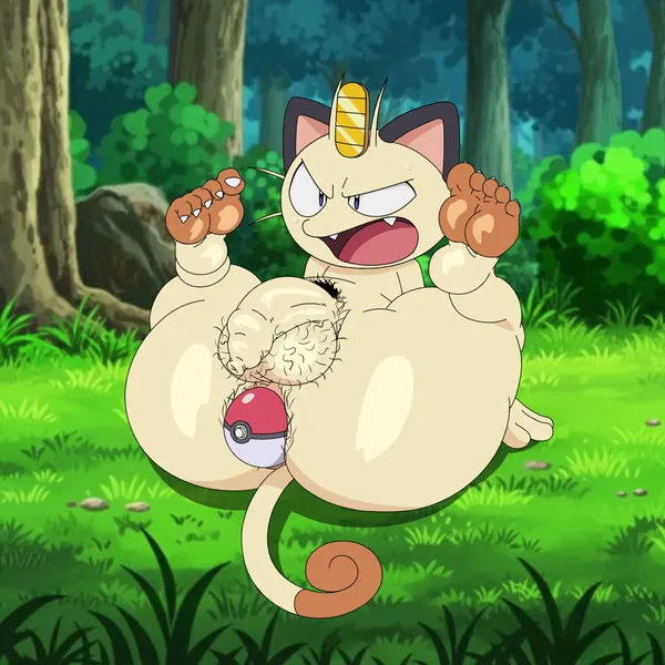 meowth (team rocket) (nintendo, pokemon) created by kiffy (artist)