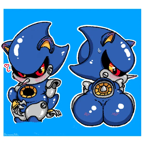 metal sonic (sega, sonic the hedgehog (series)) created by bananapop