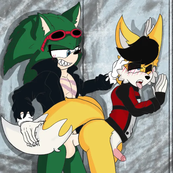 miles prower (anti-tails), scourge the hedgehog (archie comics, sega) created by justsomeidiotonline
