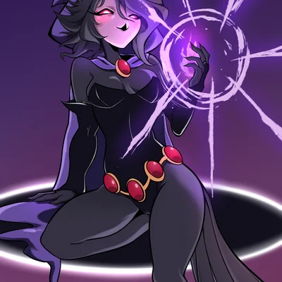 octavia (helluva boss), raven (dc) (dc comics, hellaverse) created by cellochan