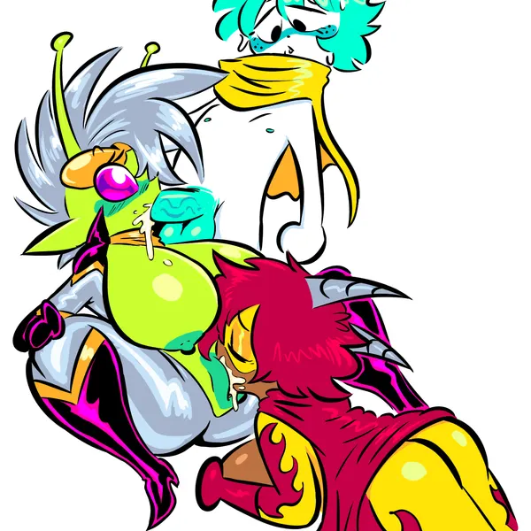 penny (theguywhodrawsalot), sara (theguywhodrawsalot), valerie (theguywhodrawsalot) created by theguywhodrawsalot