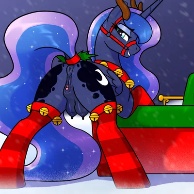princess luna (mlp) (christmas, friendship is magic) created by user001