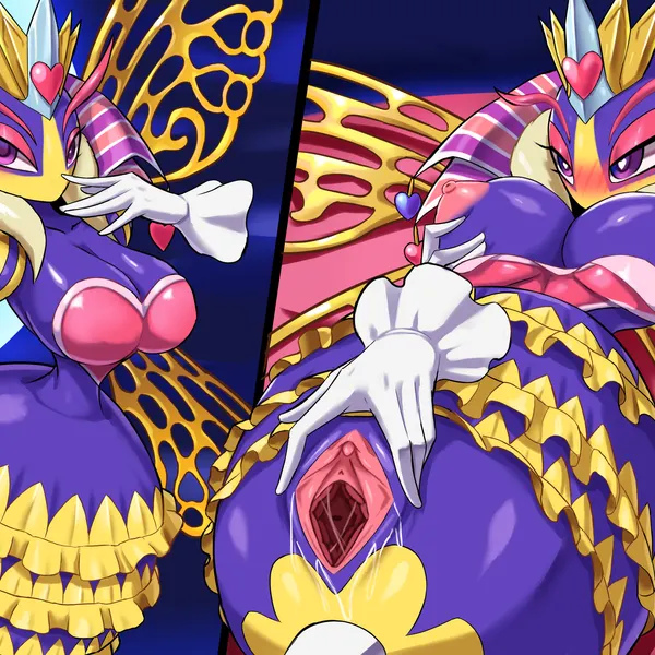 queen sectonia (kirby: triple deluxe, kirby (series)) created by zerokun135