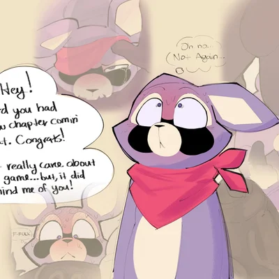 rambley raccoon (indigo park) created by sushiamazing