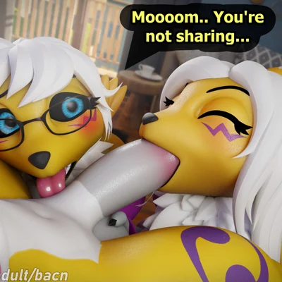 renamon (bacn), renny (bacn) (bandai namco, digimon) created by bacn