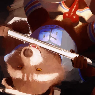 rocket raccoon (guardians of the galaxy, marvel) created by sidekick