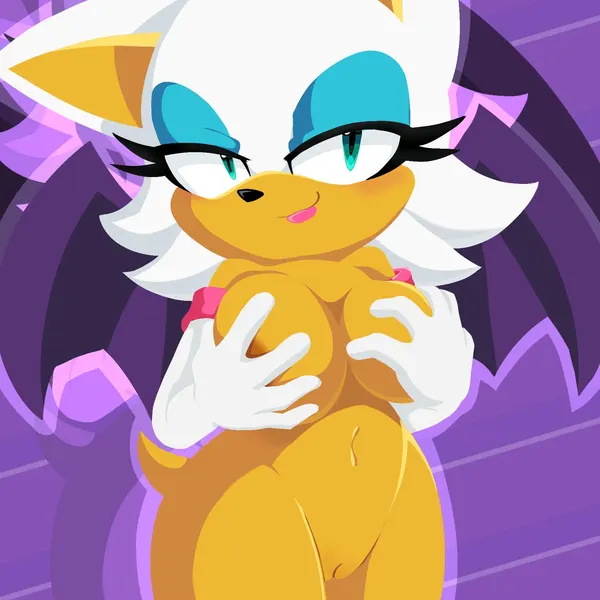 rouge the bat (sega, sonic the hedgehog (series)) created by flaresg art
