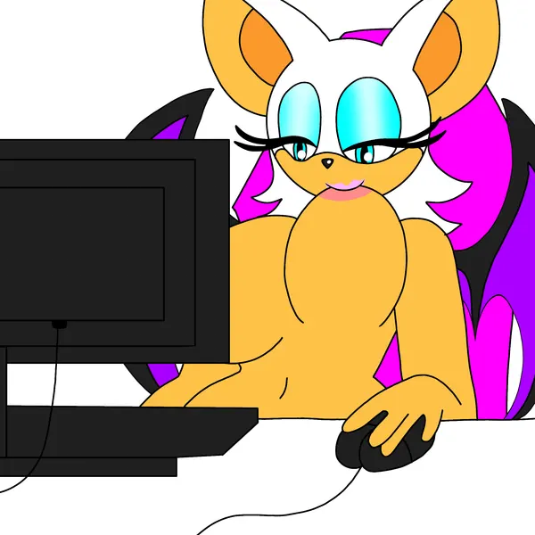 rouge the bat (sega, sonic the hedgehog (series)) created by weebmochi69