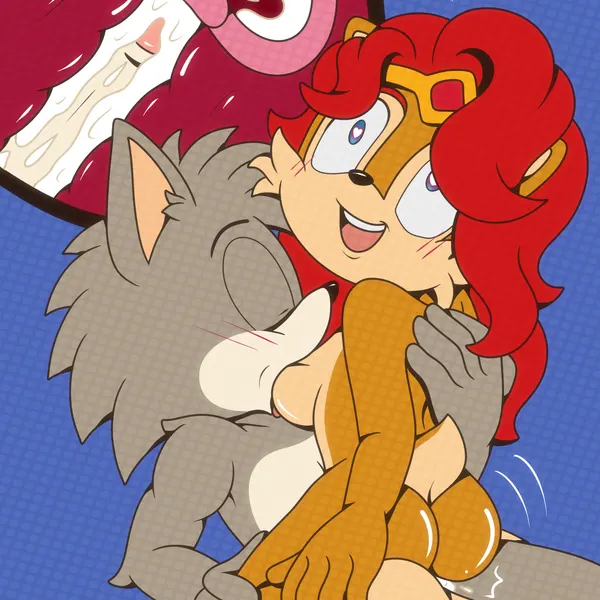 sally acorn, sally acorn (light mobius) (archie comics, light mobius) created by ladycherrybomba