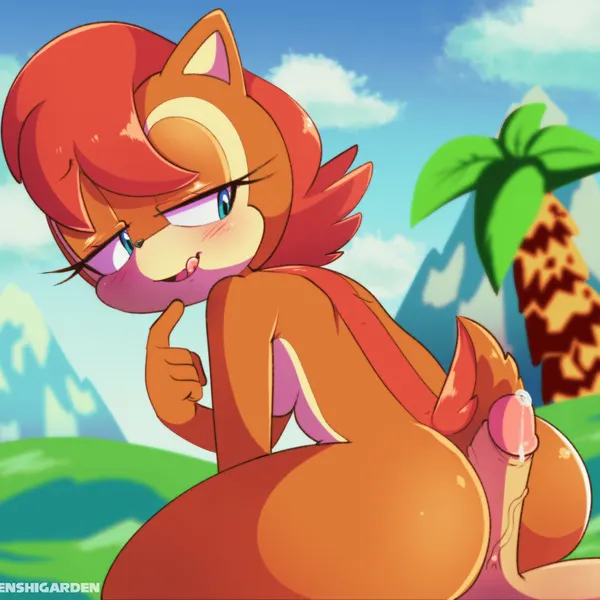 sally acorn, sally acorn (post-sgw) (archie comics, sega) created by tenshigarden