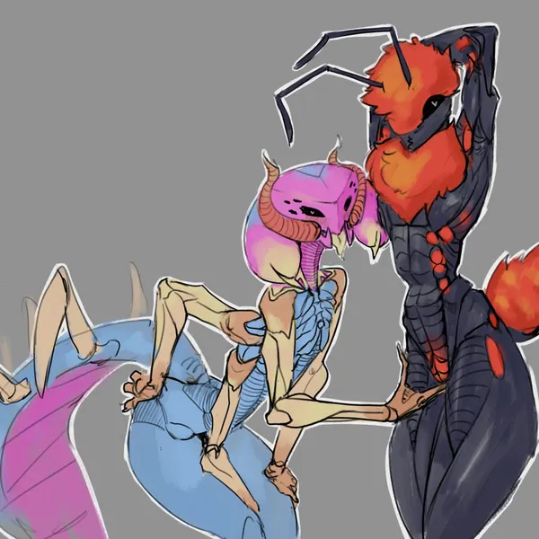 scolopendra girl (sun bug), velvet ant (sun bug) created by sun bug