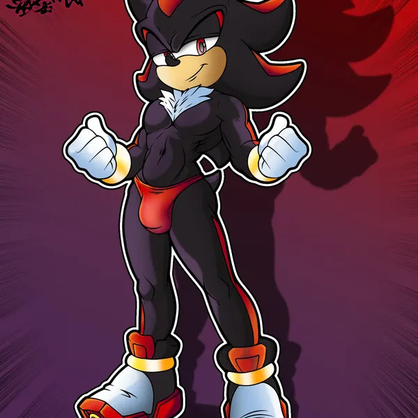 shadow the hedgehog (sega, sonic the hedgehog (series)) created by crisn-black-space