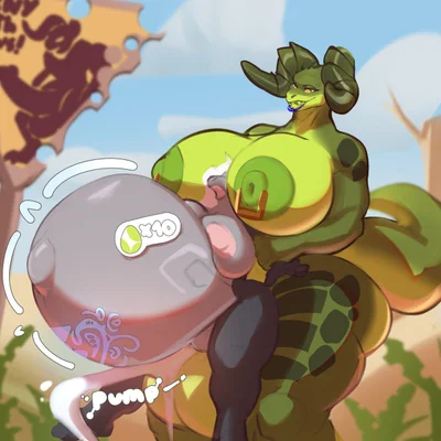 tina the deathclaw (fallout, microsoft) created by curseofdreg