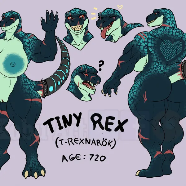 tiny rex (kobu art) created by kobu art