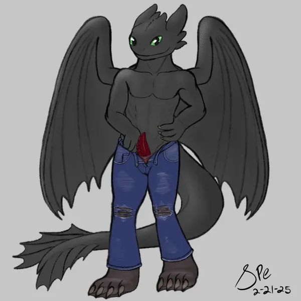 toothless (dreamworks, european mythology) created by spe