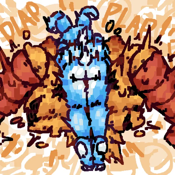 toy bonnie (fnaf), withered chica (fnaf) (five nights at freddy's, five nights at freddy's 2) created by scaliescum