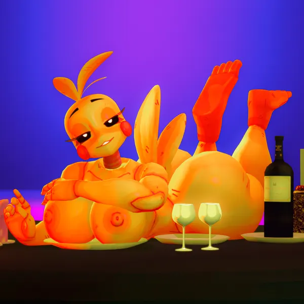 toy chica (fnaf) (five nights at freddy's, five nights at freddy's 2) created by nabito dan