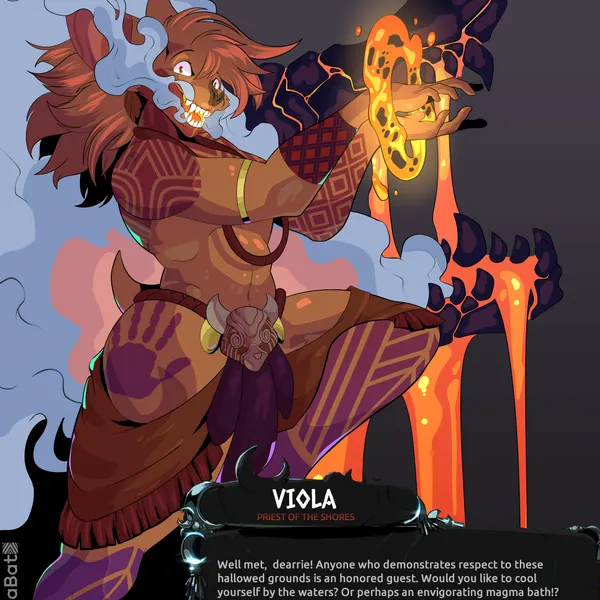 viola bat (character) (hades (game)) created by viola bat