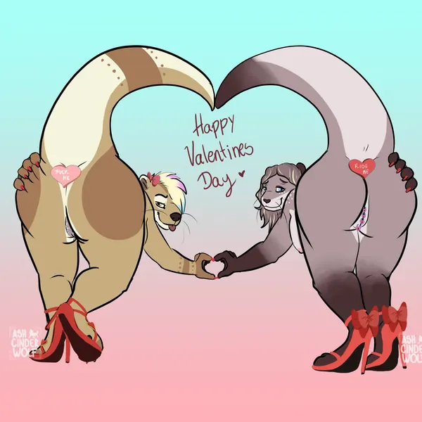addison rodgers, addy otter (valentine's day) created by ashcinderwolf
