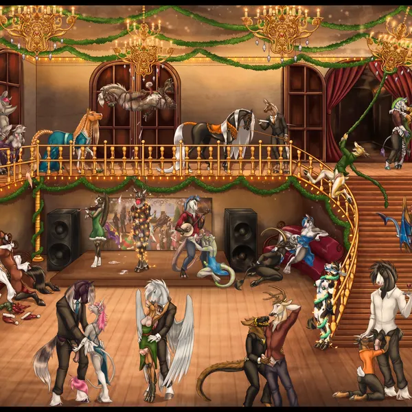 alisian, brushfire (character), brynda (thefuzzyhorse) (christmas, mythology) created by brushfire
