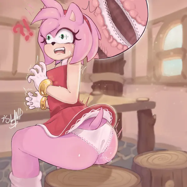 amy rose (sega, sonic the hedgehog (series)) created by island nsfw