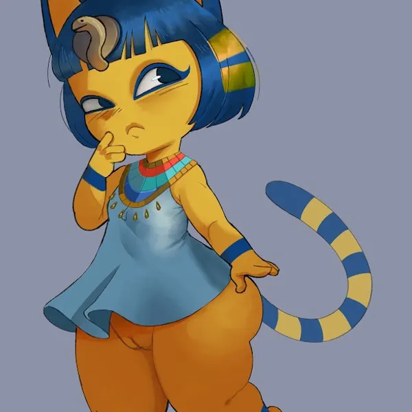 ankha (animal crossing) (animal crossing, nintendo) created by galacticxchick