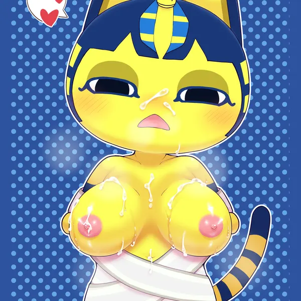 ankha (animal crossing) (animal crossing, nintendo) created by kajiura