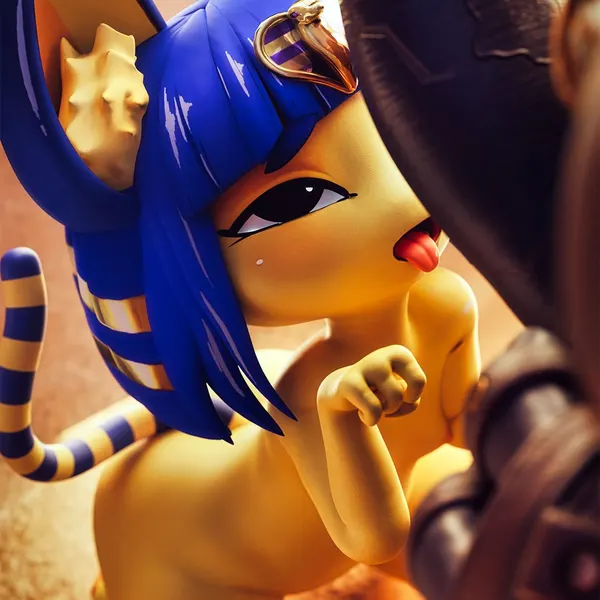 ankha (animal crossing) (animal crossing, nintendo) created by sashacakes