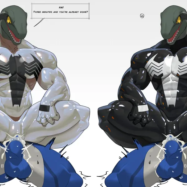 anti venom (marvel), venom (marvel) (marvel) created by cxcxxcxxxx