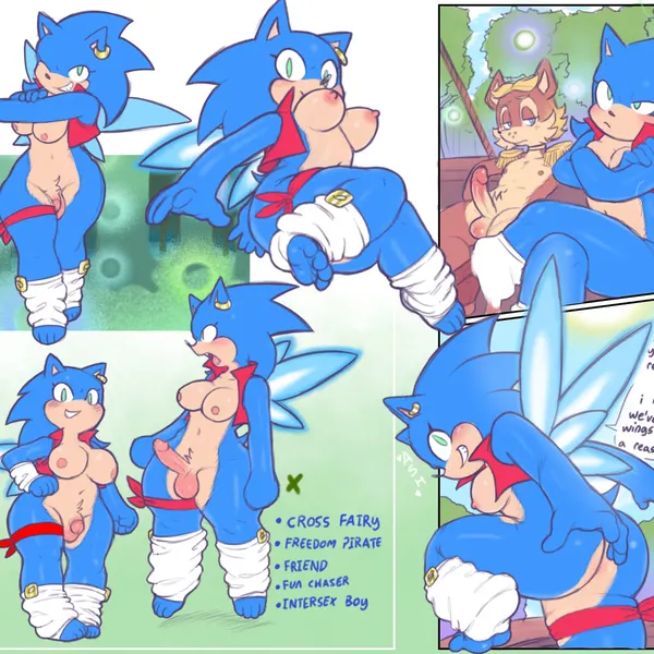 antoine d'coolette, sonic the hedgehog (archie comics, sega) created by ash (artist)