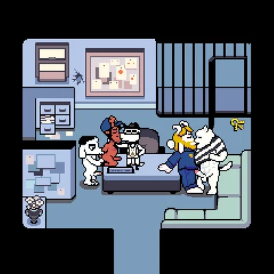 asgore dreemurr, dogamy, doggo (undertale) (deltarune, undertale) created by joalmidon