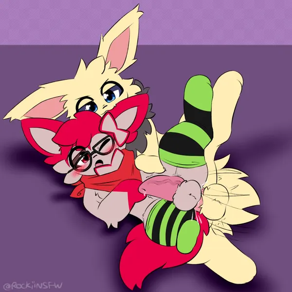 ashton jolteon, cherrysylveon (recon) (nintendo, pokemon) created by rockii