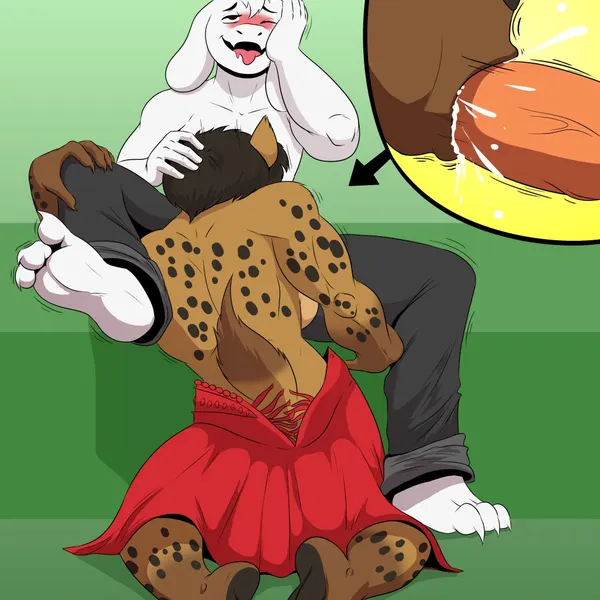 asriel dreemurr, helena (nopolopolous) (undertale, undertale (series)) created by denlusty
