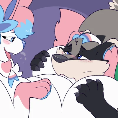 azalea (sylmin), baz badger (nintendo, pokemon) created by pocketpaws