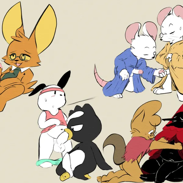 badtz-maru, clauneck (cult of the lamb), onyn ring (chikn nuggit) (chikn nuggit, cult of the lamb) created by twerpishimp