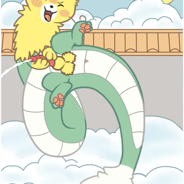 bajing (fabulous beasts), erliang (fabulous beasts) (asian mythology, east asian mythology) created by gau (artist)