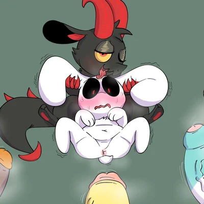 bezel (chikn nuggit), cheezborger (chikn nuggit), chikn nuggit (chikn nuggit) (chikn nuggit, mythology) created by crazymazies