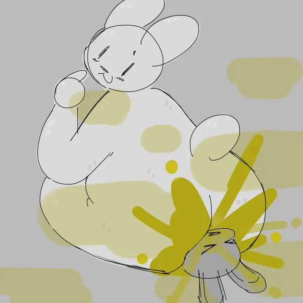 big fat stinky unwashed sweaty bunny (lspagf), random bunny (lspagf) created by lspagf